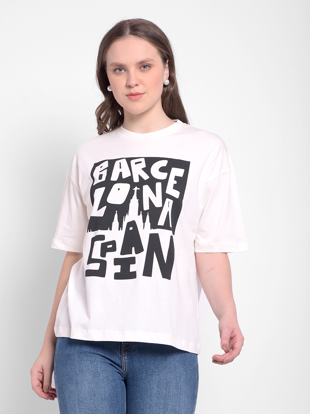 Numero Uno Women Typography White T-Shirt
